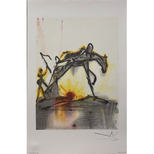 Salvador DALI (1904-1989) Le Cheval de Labeur Z cyklu: Les Chevaux de Dali (Daliinian Horses), 1983