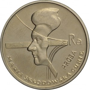 Polska, PRL, 2000 złotych 1979, Maria Skłodowska-Curie, próba niklowa, UNC