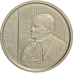 Polska, PRL, 1000 złotych 1989, Jan Paweł II - kratka, próba niklowa, UNC, WYŚMIENITE!