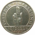 Niemcy, Republika Weimarska, 5 marek 1929 J, Hamburg, Przysięga Hindenburga