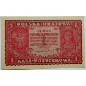 Polska, II RP, 1 marka 1919, I seria GB, UNC