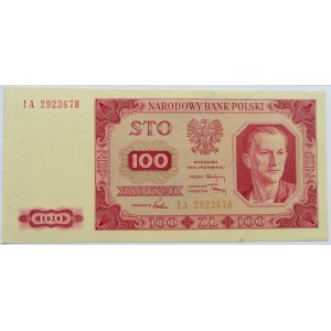 Polska, RP, 100 złotych 1948, seria IA, UNC-