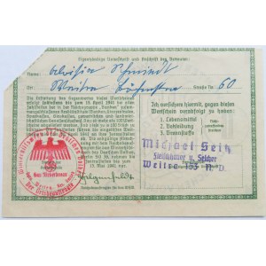 Deutschland - Winterhilfswerk des deutchen Volkes -1 mark 1941/42