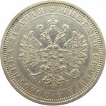 Rosja, Aleksander III, 1 rubel 1885, Petersburg, rzadki rocznik
