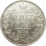 Rosja, Mikołaj I, 1 rubel 1842 A Cz, Petersburg, piękny!!