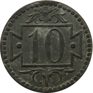 Wolne Miasto Gdańsk, 10 pfennig 1920, Gdańsk, odmiana 56 perełek