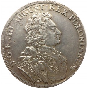 August II Mocny, 2/3 talara (gulden) 1706, Drezno, tzw. Cosel-gulden, rzadki