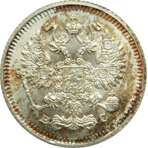 Rosja, Mikołaj II, 10 kopiejek 1913 BC, Petersburg, Rewelacyjny stan, UNC