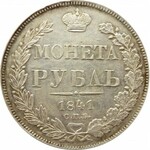 Rosja, Mikołaj I, 1 rubel 1841 HG, Petersburg, piękny!!