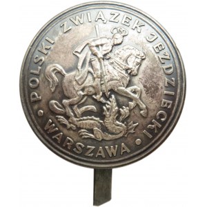 Polska, II RP, odznaka do kotylionu, Polski Związek Jeździecki, 1935