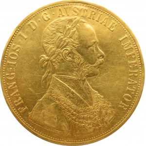 Austro-Węgry, Franciszek Józef I, 4 dukaty 1894, Wiedeń, rzadkie