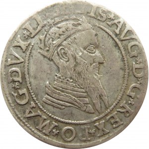 Zygmunt II August, czworak 1568, Wilno, ładny