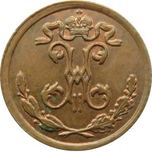 Rosja, Mikołaj II, 1/4 kopiejki 1910 CPB, Petersburg, UNC