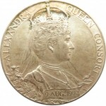 Wielka Brytania, medal koronacyjny Edward VII i Alexandry, 9 sierpnia 1902, srebro