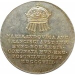 Austria, żeton koronacyjny Marii Ludwiki żony Franciszka II, 1808, srebro