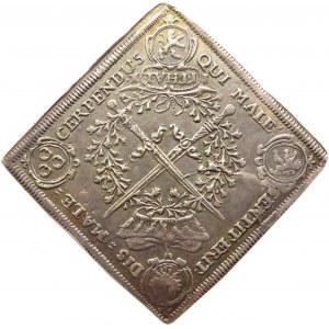 Niemcy, Saksonia, Jan Jerzy IV, klipa talarowa 1693, Drezno