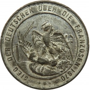 Niemcy, Medal upamiętniający zwycięstwo Niemiec nad Francją 1870, syg. Deschler