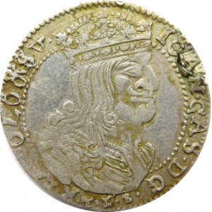 Jan II Kazimierz, szóstak 1668 TLB, Wilno, bardzo rzadki!! RR