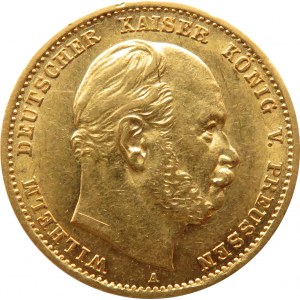 Niemcy, Prusy, Wilhelm I, 10 marek 1875 A, Berlin, bardzo ładne