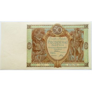 Polska, II RP, 50 złotych 1929, seria EI, UNC-