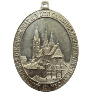 Austria, medal upamiętniający konsekrację kościoła Canisiusa we Wiedniu w 1903 roku