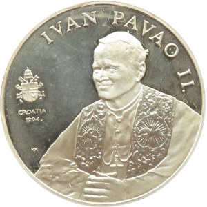 Chorwacja, 100 kun 1994, Jan Paweł II, srebro