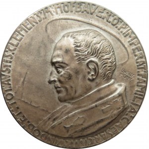 Polska/Czechy/Austria - medal kanonizacyjny C.M. Hofbauera, srebro, rzadki