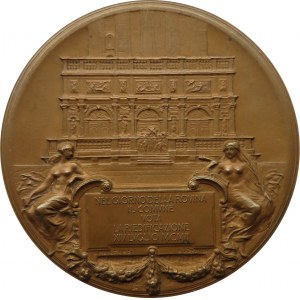 Włochy/Wenecja, medal-odbudowa dzwonnicy św. Marka w 1912 roku, brąz