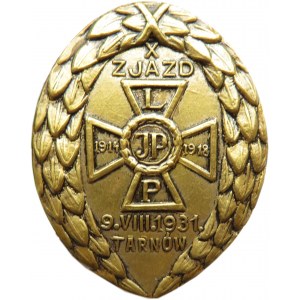 Polska, II RP, odznaka X Zjazdu Legionistów 9 VIII 1931, Tarnów