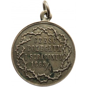 Polska, medal pamiątka 50 rocznica powstania styczniowego 1913/1914