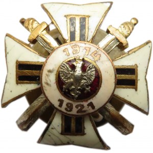 Polska, II RP, miniaturka odznaki Związku Byłych Ochotników Armii Polskiej