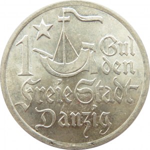 Wolne Miasto Gdańsk, 1 gulden 1923, Utrecht, UNC 