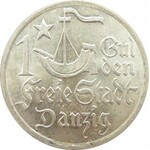 Wolne Miasto Gdańsk, 1 gulden 1923, Utrecht, UNC 