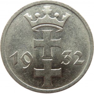 Wolne Miasto Gdańsk, 1 gulden 1932, Berlin, ładne