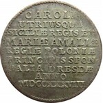 August III Sas, dwugrosz zaślubinowy 1738, Drezno, bardzo ładne