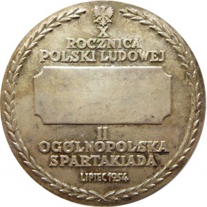 Polska, medal II Ogólnopolska Spartakiada, Lipiec 1954, srebro, oszczepnicy