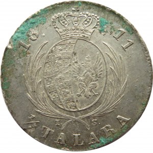 Księstwo Warszawskie, 1/3 talara (dwuzłotówka) 1811 I.S., ładne