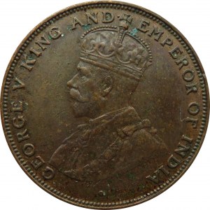 Wielka Brytania/Hong-Kong, Jerzy V, 1 cent 1924