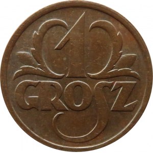 Polska, II RP, 1 grosz 1928, menniczy egzemplarz