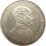 Niemcy, Bawaria, Maksymilian Józef, talar 1825, bardzo rzadki, UNC 
