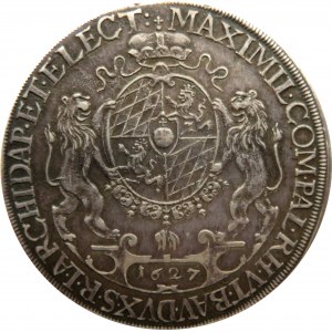 Niemcy, Bawaria, Maksymilian I, talar, 1627, Monachium
