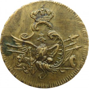 Niemcy, Prusy, odważnik ciężaru 1 luis d'ora, 1772, mosiądz, piękny stan!