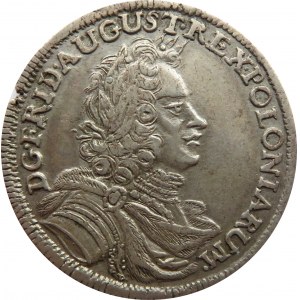 August II Mocny, 1/3 talara 1699, Drezno, bardzo rzadkie!