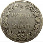 Mikołaj I, 3/4 rubla/5 złotych 1834 HG, Petersburg