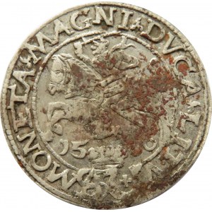 Zygmunt II August, grosz na stopę polską, 1566, herb Jastrzębiec, bardzo rzadki