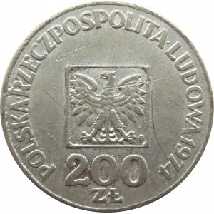 Polska, PRL, 200 złotych 1974, XXX-lat PRL-u, falsyfikat z epoki