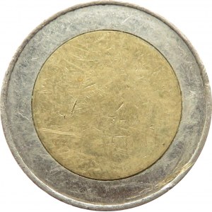 Unia Europejska, czysty krążek monety 2 euro, rant odciśnięty