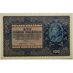 Polska, II RP, 100 marek 1919, IE seria S, UNC