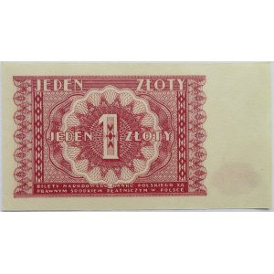 Polska, 1 złotych 1946, bez oznaczenia serii, UNC