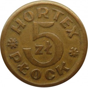 Polska, Hortex Płock, żeton, 5 złotych 